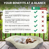Soft Plush Faux Fur Dog Bed - Reversible Design