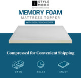 Memory Foam Mattress Toppers with Cool Max Cover