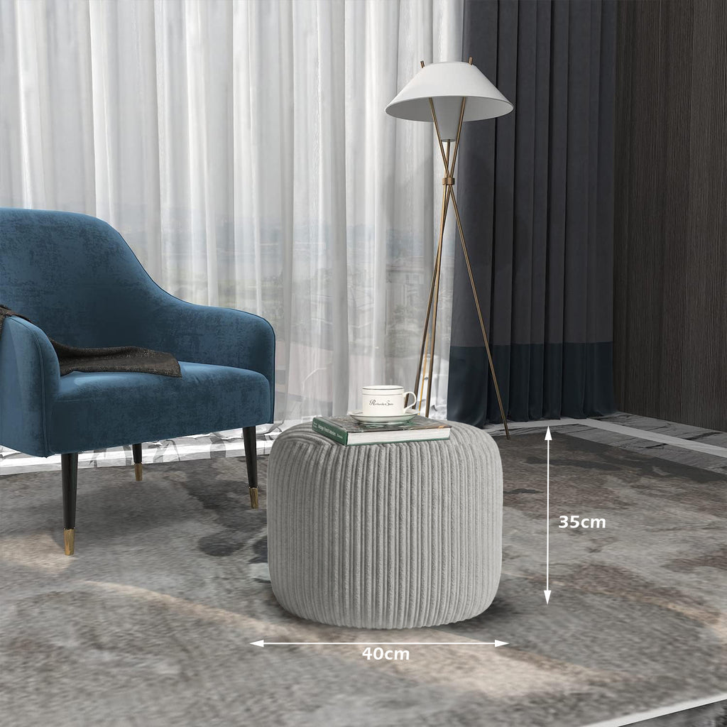 Oval Shape Foot Rest Stool Pouffe Footstools