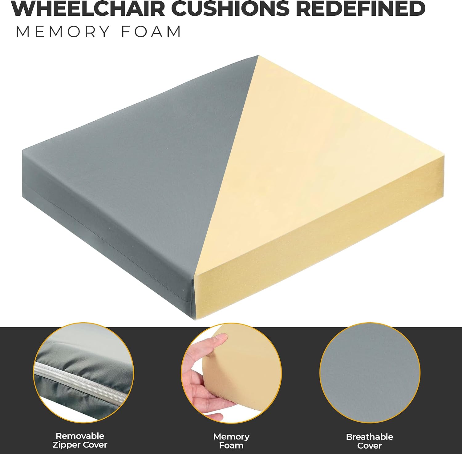 Wheelchair Memory Seat Cushion