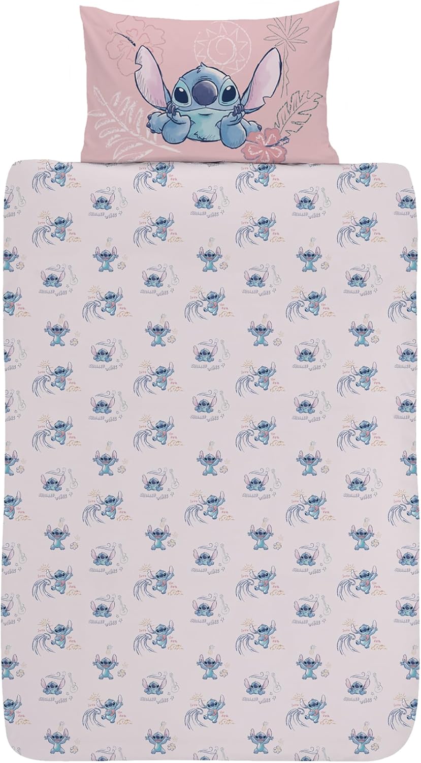 Disney's Lilo & Stitch Aloha Reversible Single Duvet Set | Lilo and Stitch Bedding Set