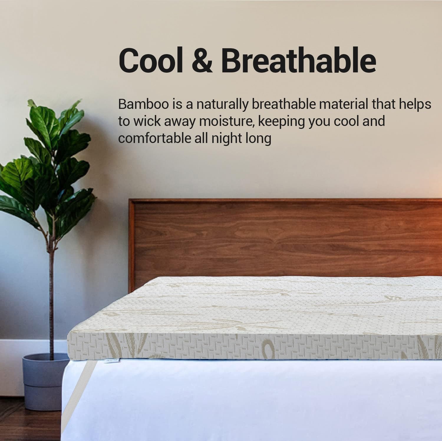 Bamboo Memory Foam Mattress Topper