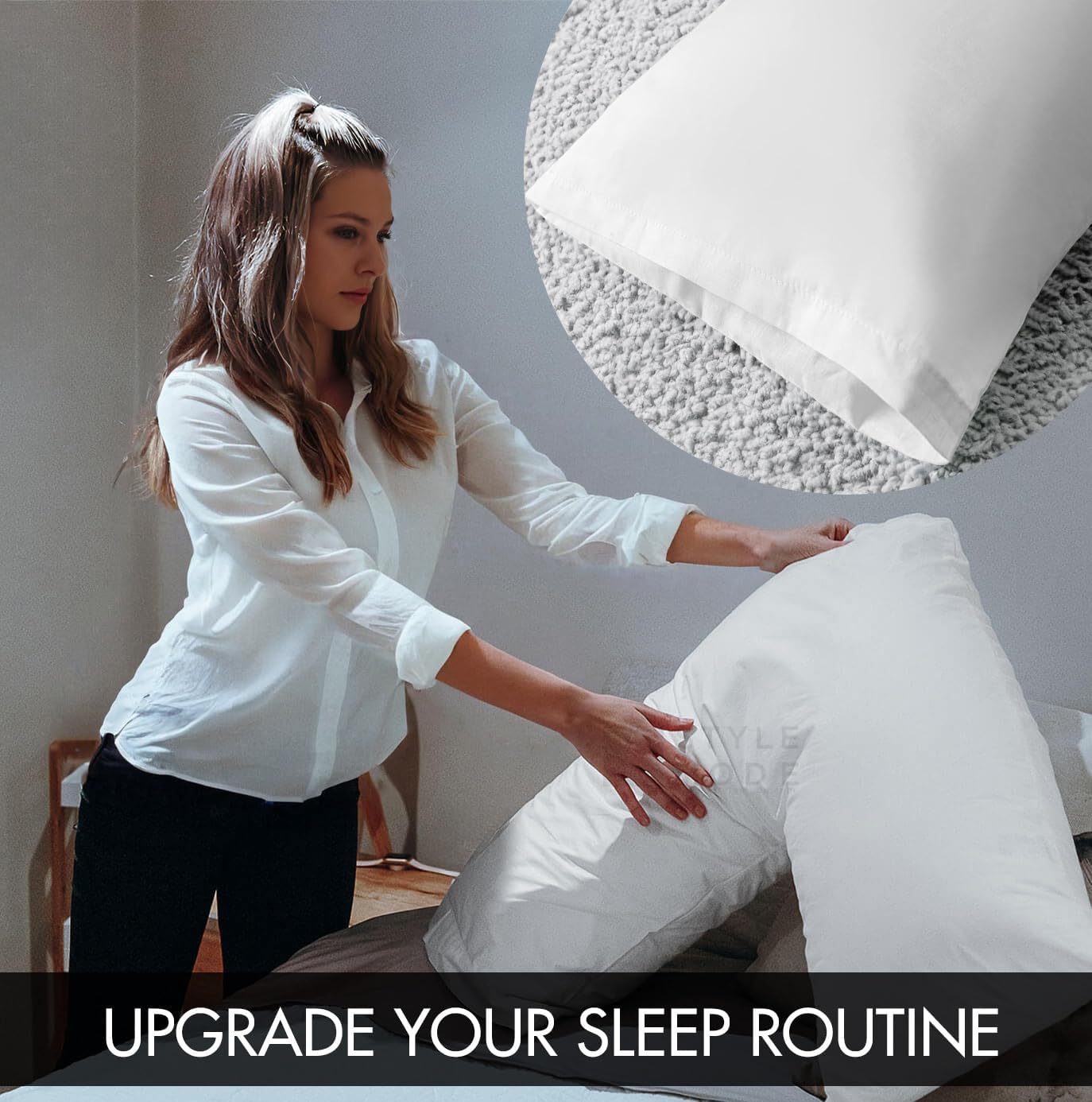 V Shaped Pillow with Pillowcase I Orthopaedic Neck I Back & Shoulder Support I Nursing & Maternity Pillow