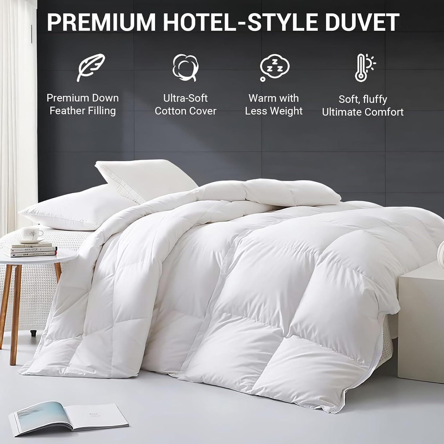 Goose Feather & Down Duvet Quilt 10.5 Tog