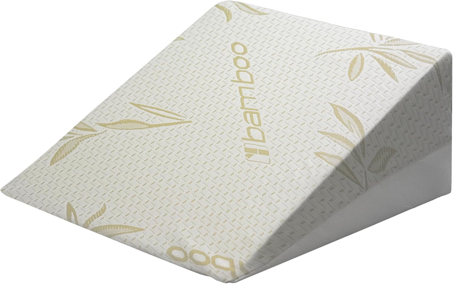 Memory Foam Bed Wedge Pillow with Bamboo Cover | Orthopaedic Back Rest Support