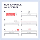 Memory Foam Mattress Toppers with Cool Max Cover