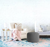 Oval Shape Foot Rest Stool Pouffe Footstools