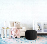 Oval Shape Foot Rest Stool Pouffe Footstools