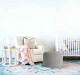 Oval Shape Foot Rest Stool Pouffe Footstools