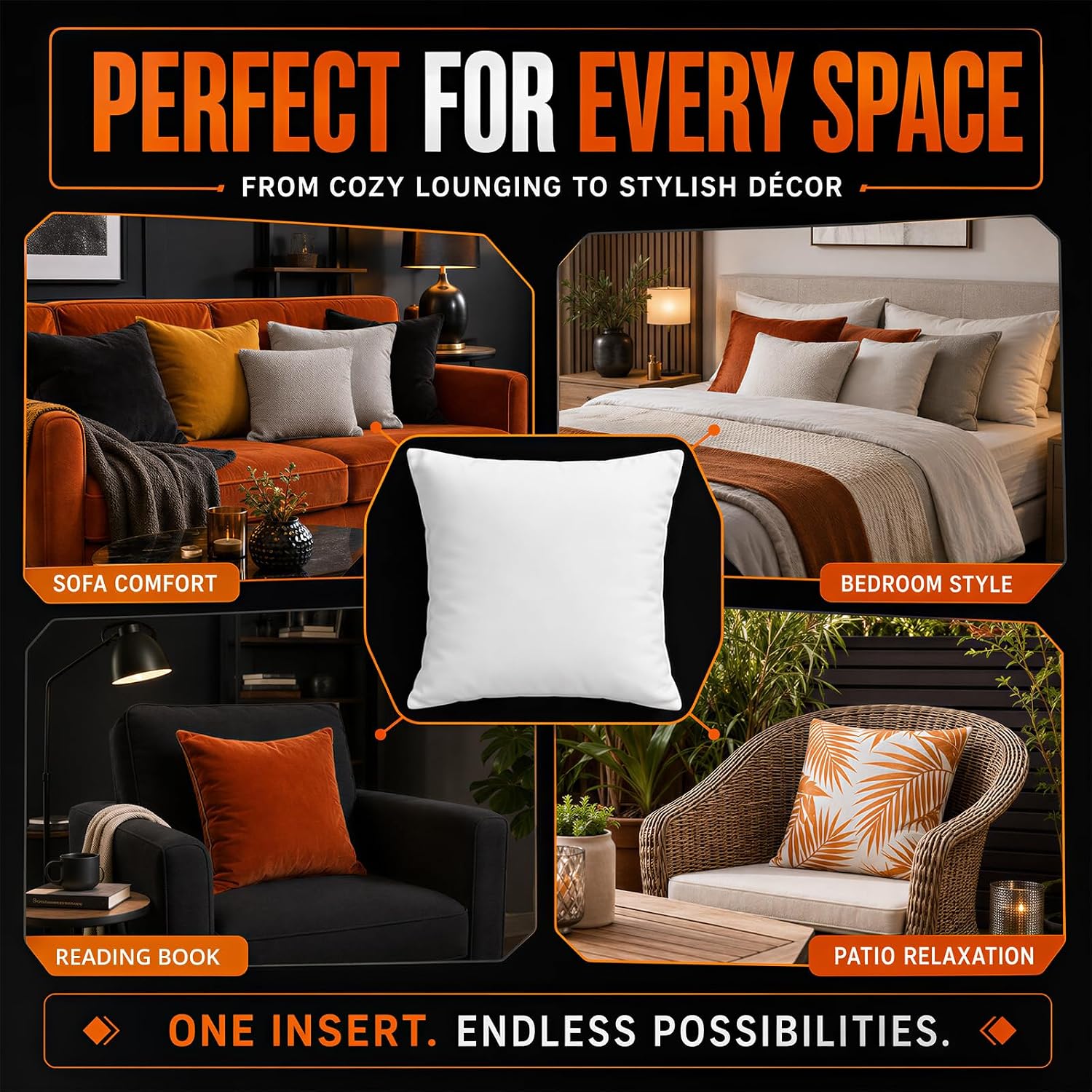 Hollowfibre Cushion Pads