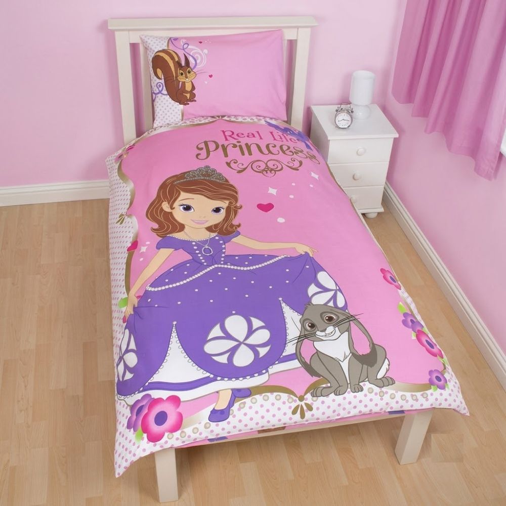 Disney Sofia Reversible Princess Single Duvet Set