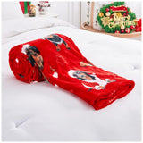 Christmas A Weinerful Life Fleece Throw Blanket