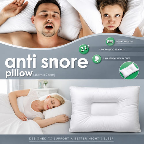 Anti-Snore Pillow, Head & Neck Support Pillow Quality Snooze Control