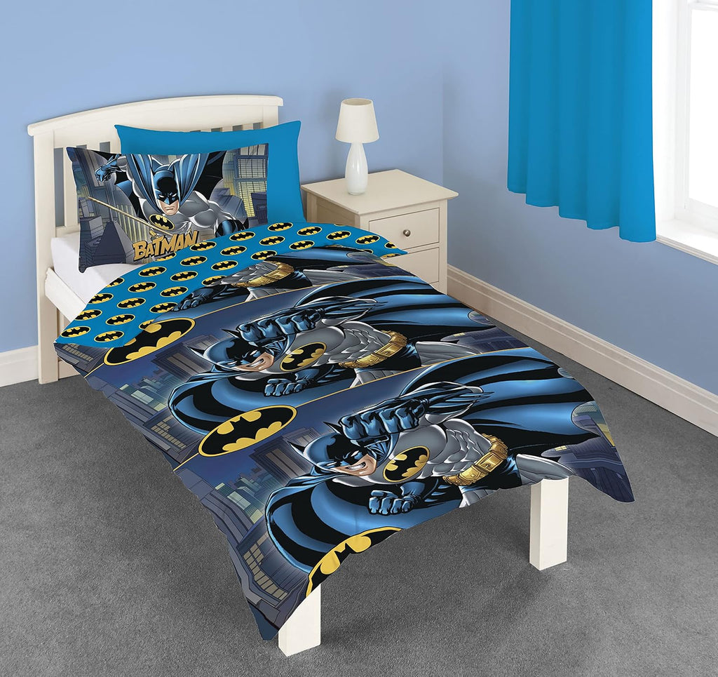 Batman Kids Single Duvet Cover & Pillowcase Set