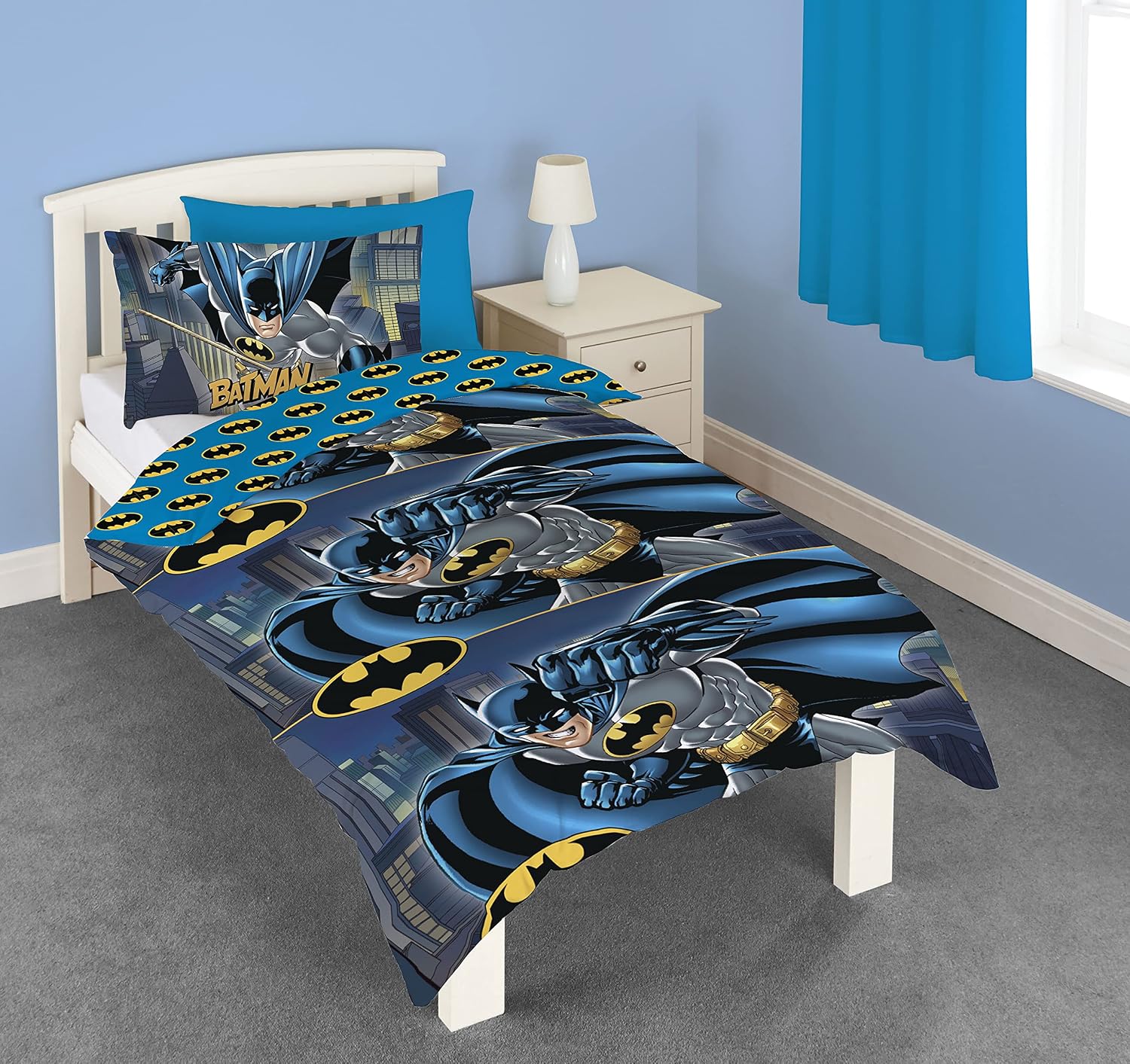 Batman Kids Single Duvet Cover & Pillowcase Set