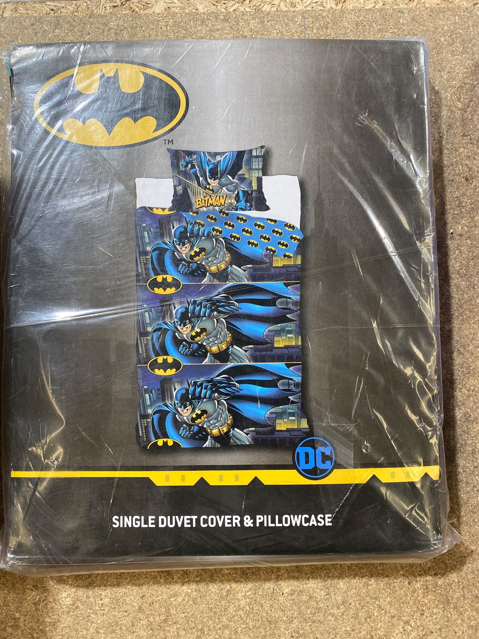 Batman Kids Single Duvet Cover & Pillowcase Set