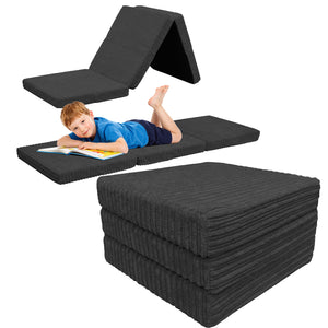 2 in 1 Fold Out Tri-fold Cord Cube Z Bed Mattress