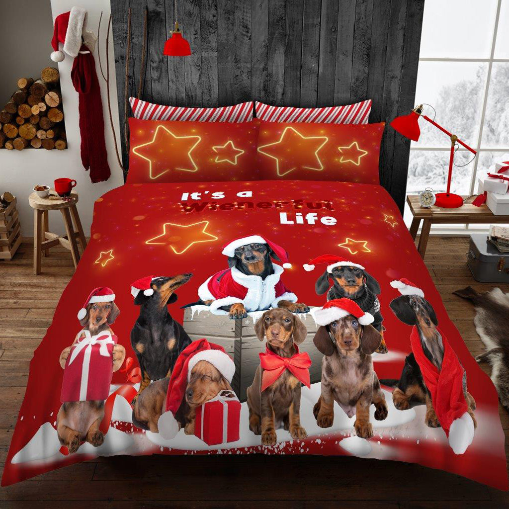 Buy A Wiernerful Life Christmas Duvet Cover at the Best Price Online in the UK | iStyleMode