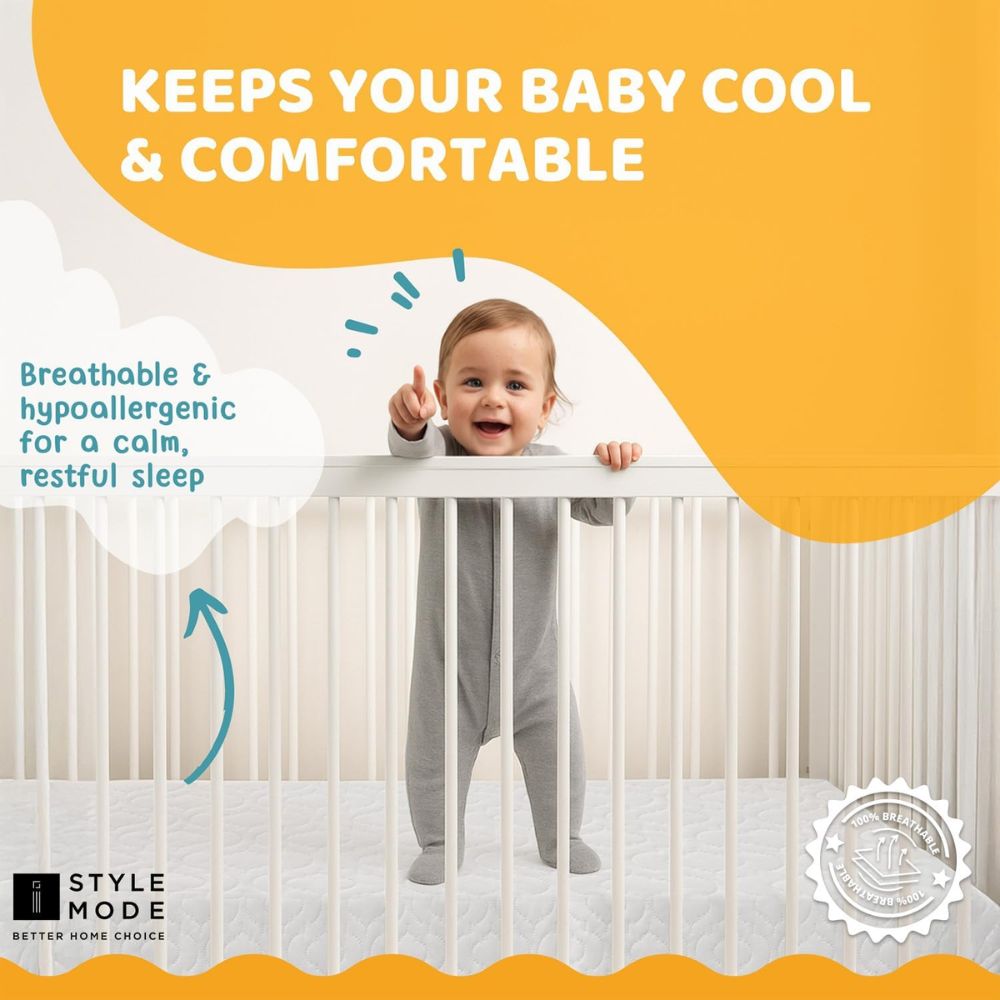 Quilted Waterproof Cot Bed Mattresses 130cm x 80cm