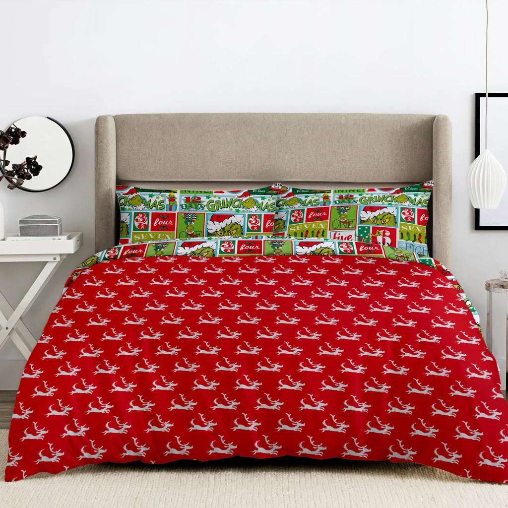 The Grinch Dr. Seuss Christmas Microfibre Duvet Cover