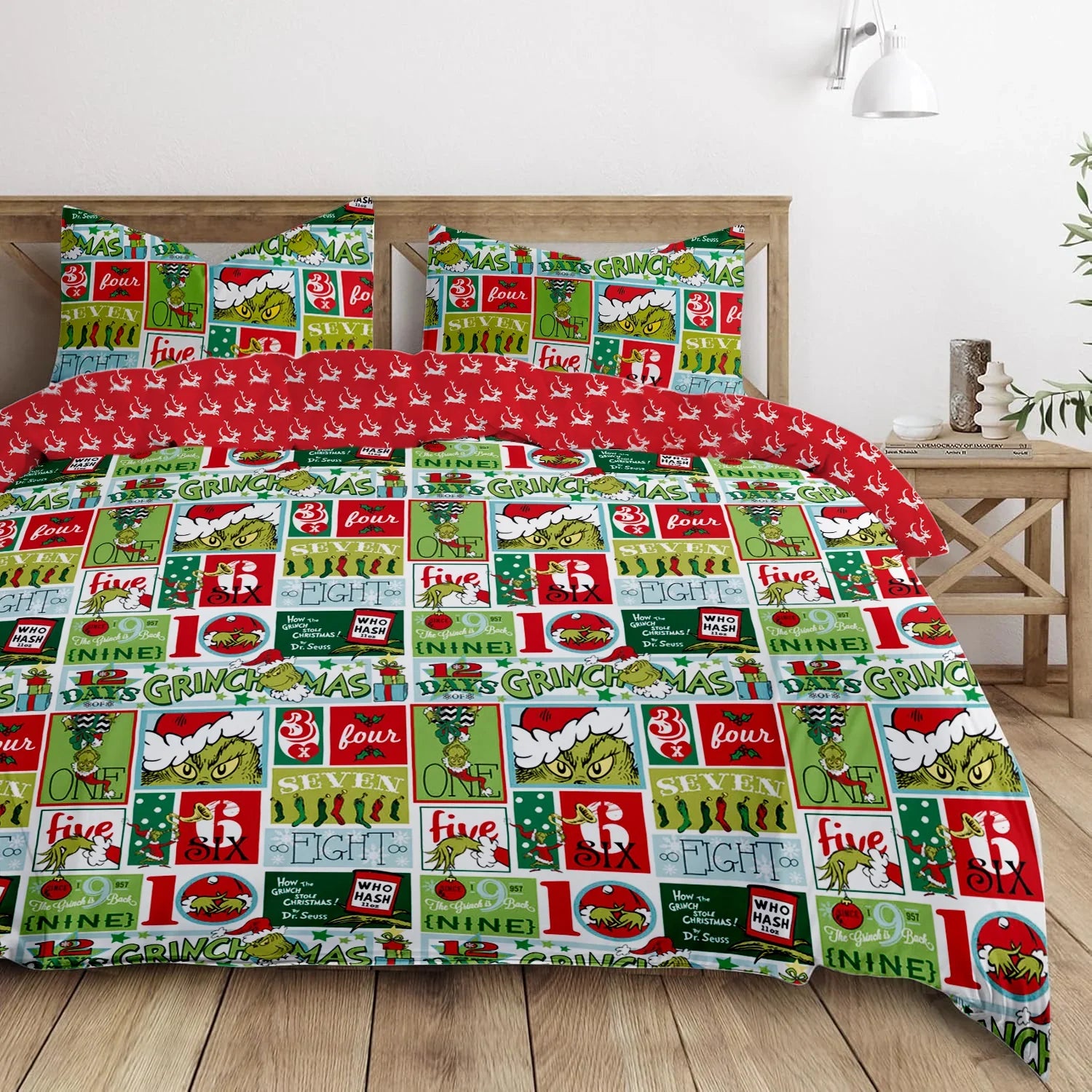 The Grinch Dr. Seuss Christmas Microfibre Duvet Cover