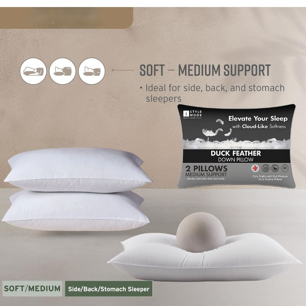 Duck Feather & Down Pillows