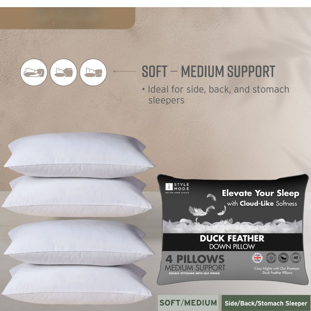 Duck Feather & Down Pillows