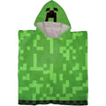 Buy Minecraft green Creeper Hooded Poncho for Kids in the UK |Disney bedding collection |iStyle mode