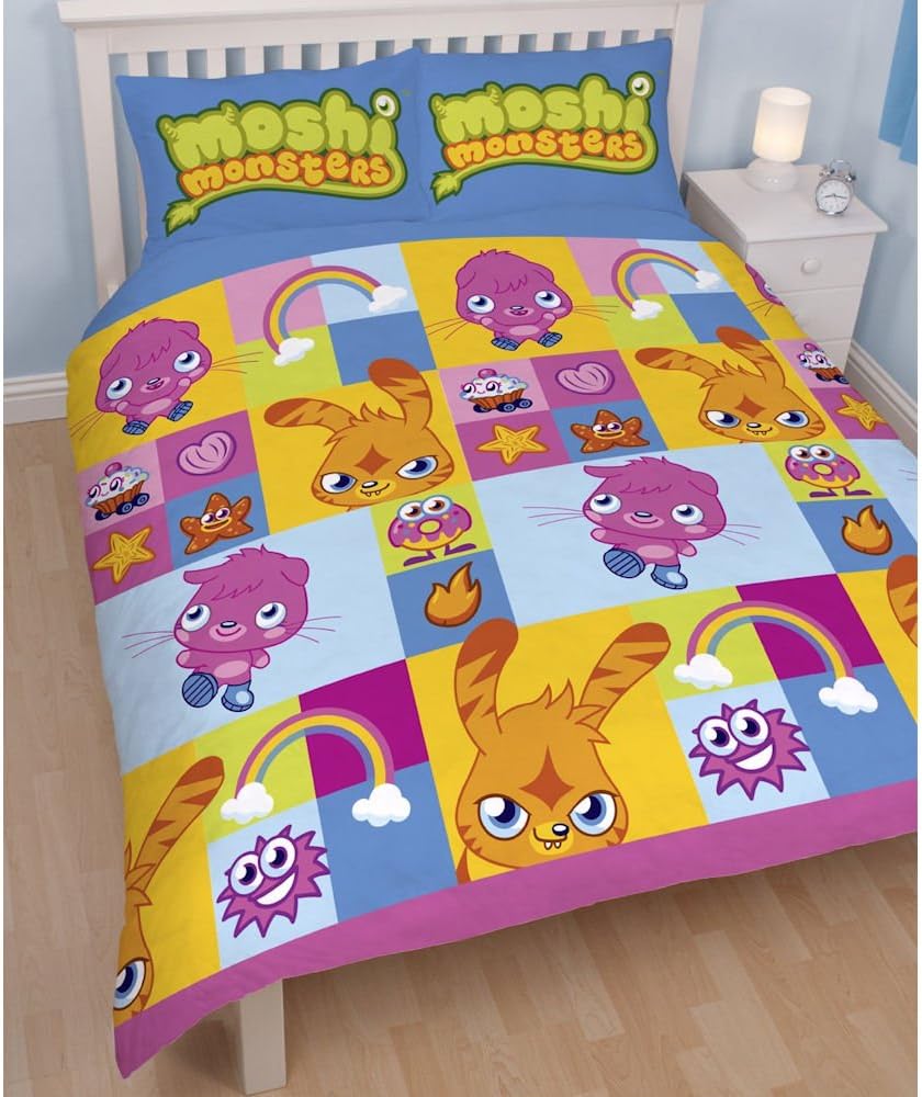Moshi Monsters Double Duvet Cover & Pillowcase Set
