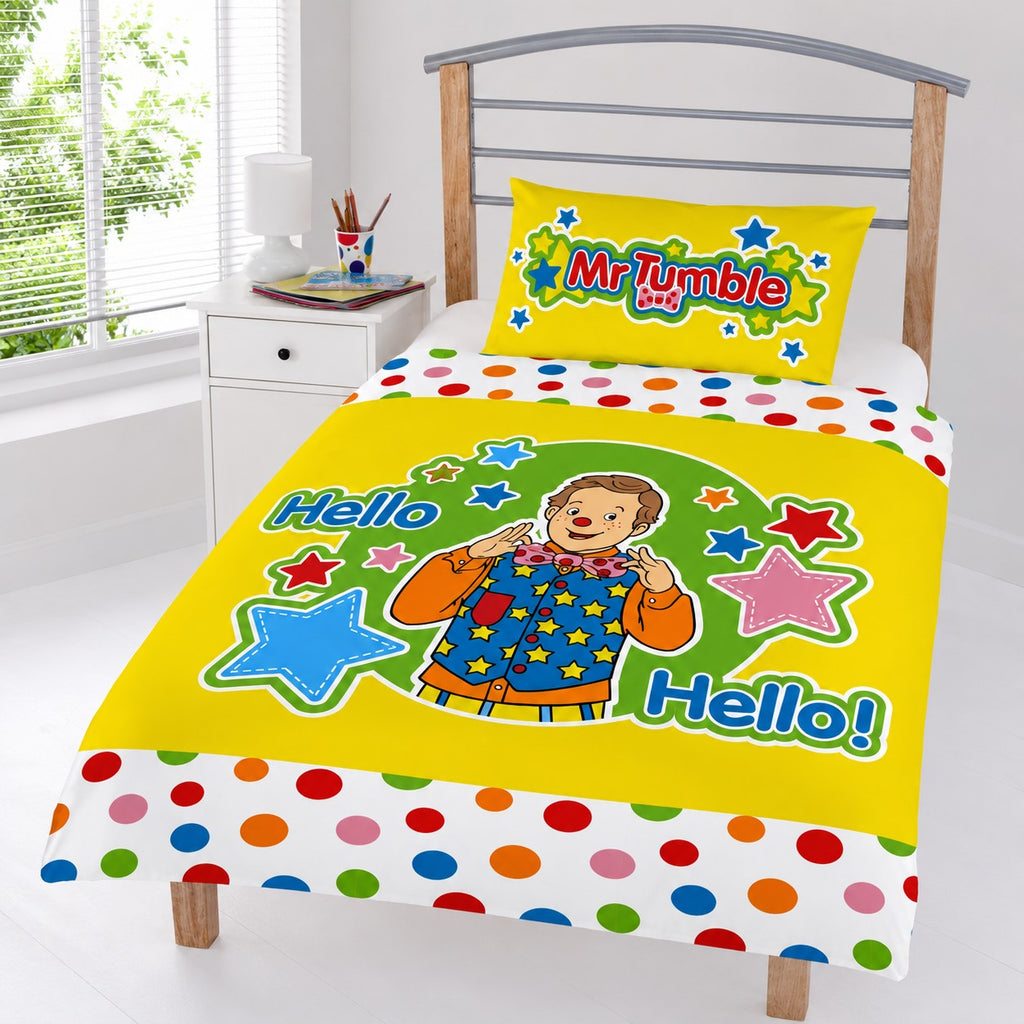 Mr. Tumble Junior Single Duvet Cover Set