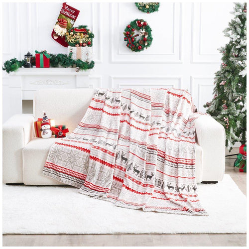Shop Christmas Nordic Fleece Throw Blanket | Limited Time Christmas Sale | iStyleMode