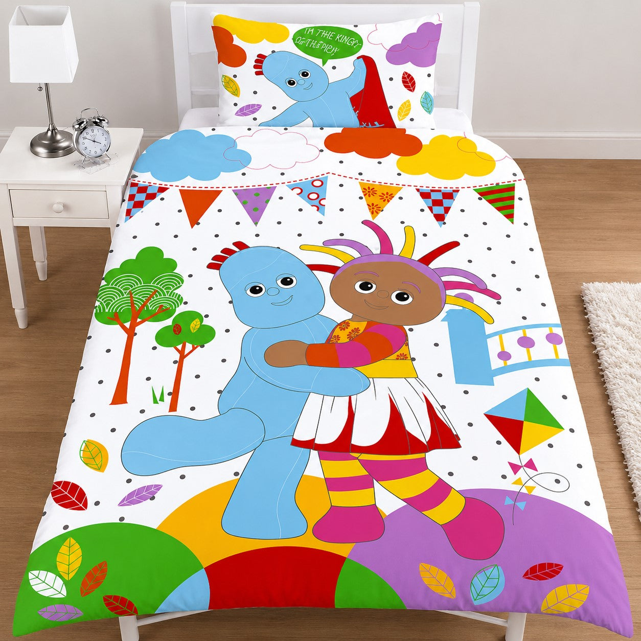 Night Garden Single Duvet Cover & Pillowcase Set | Kids Bedding
