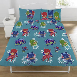Buy PJ Masks 'Be A Hero' Single Duvet Cover in the UK| Disney bedding collection | iStyle mode