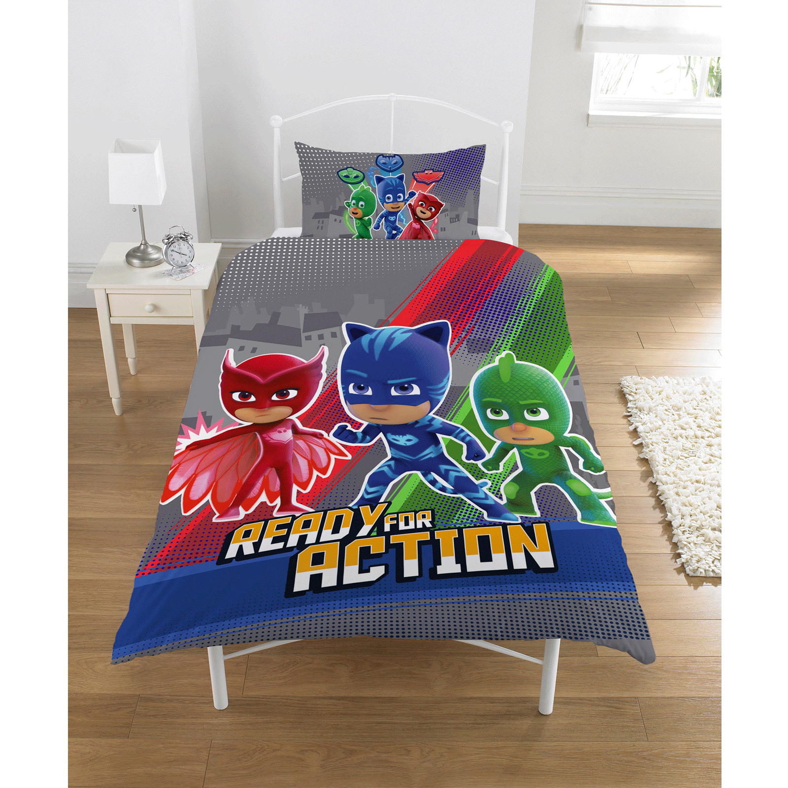 Kids Reversible PolyCotton Duvet cover Bedding Set