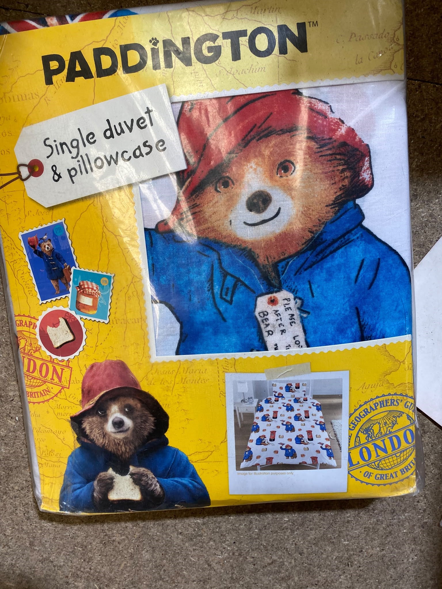 Paddington Bear Postbox Single Duvet Cover Set
