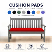 Garden 4 Seater Bench Cushion Pads