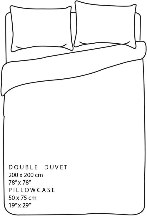 Batman Logo Reversible Grey Double Duvet Cover & Pillowcase Set