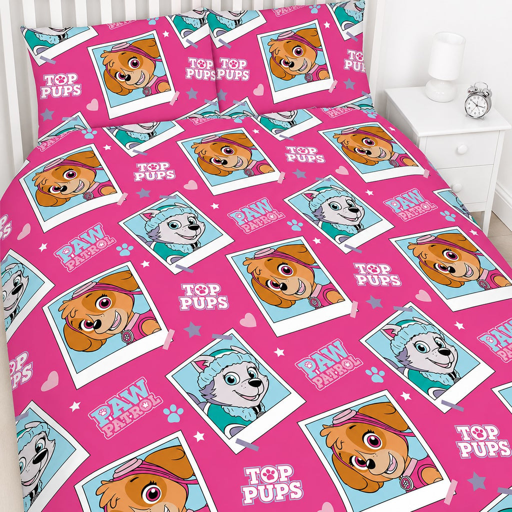 Reversible PAW Patrol Double Duvet Cover & Pillowcase Set