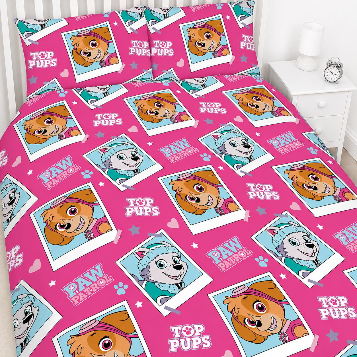 Reversible PAW Patrol Double Duvet Cover & Pillowcase Set