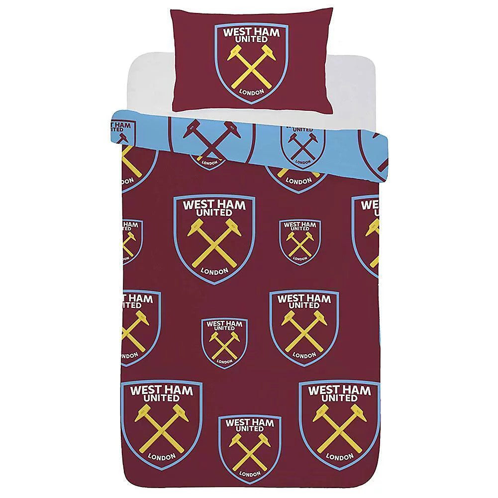 West Ham United Reversible Single Duvet Cover Set