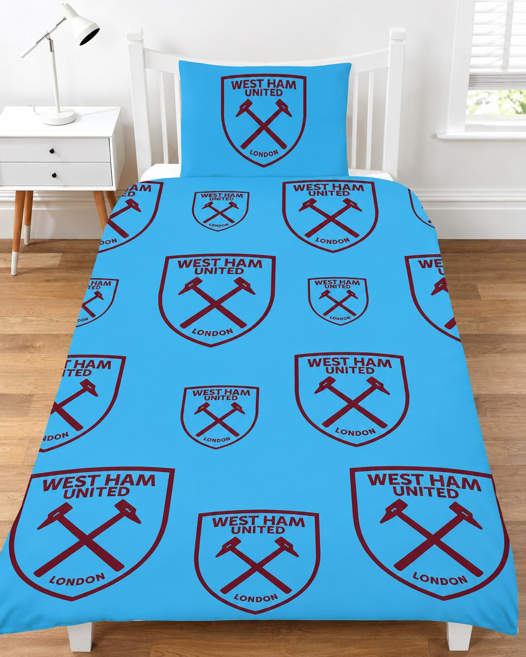 West Ham United Reversible Single Duvet Cover Set