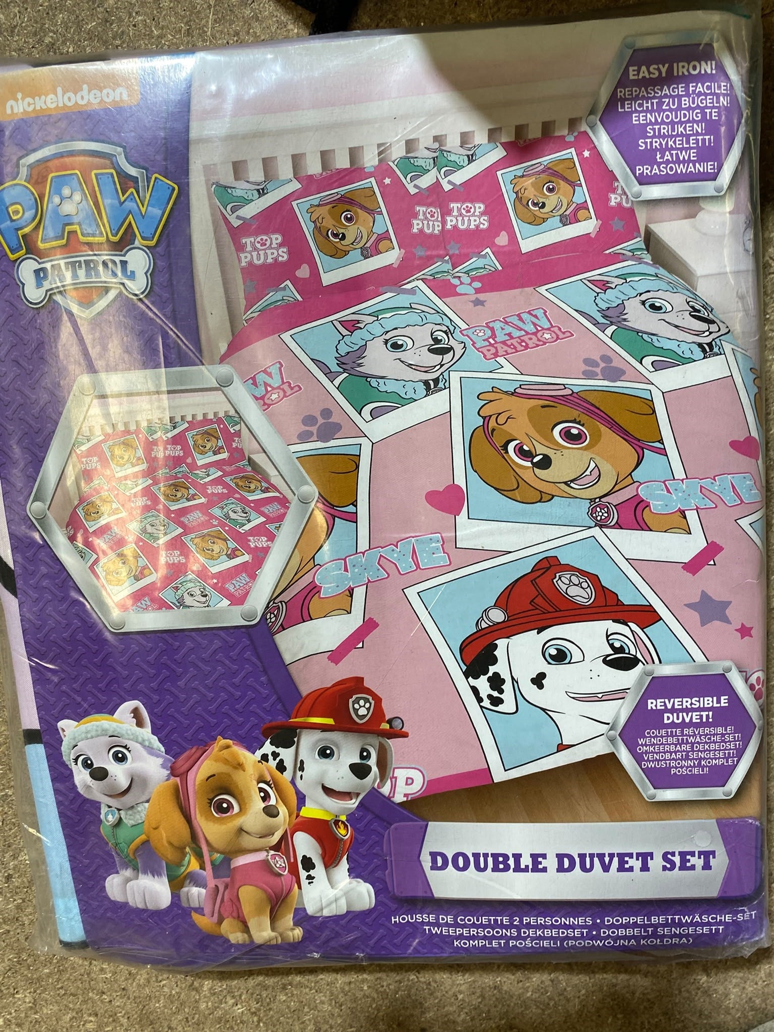 Reversible PAW Patrol Double Duvet Cover & Pillowcase Set