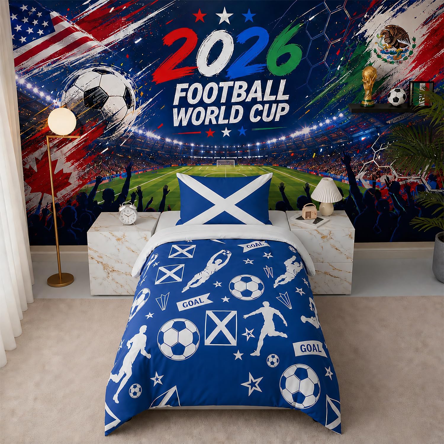 Football Duvet Cover Set I Single & Double Kids Bedding