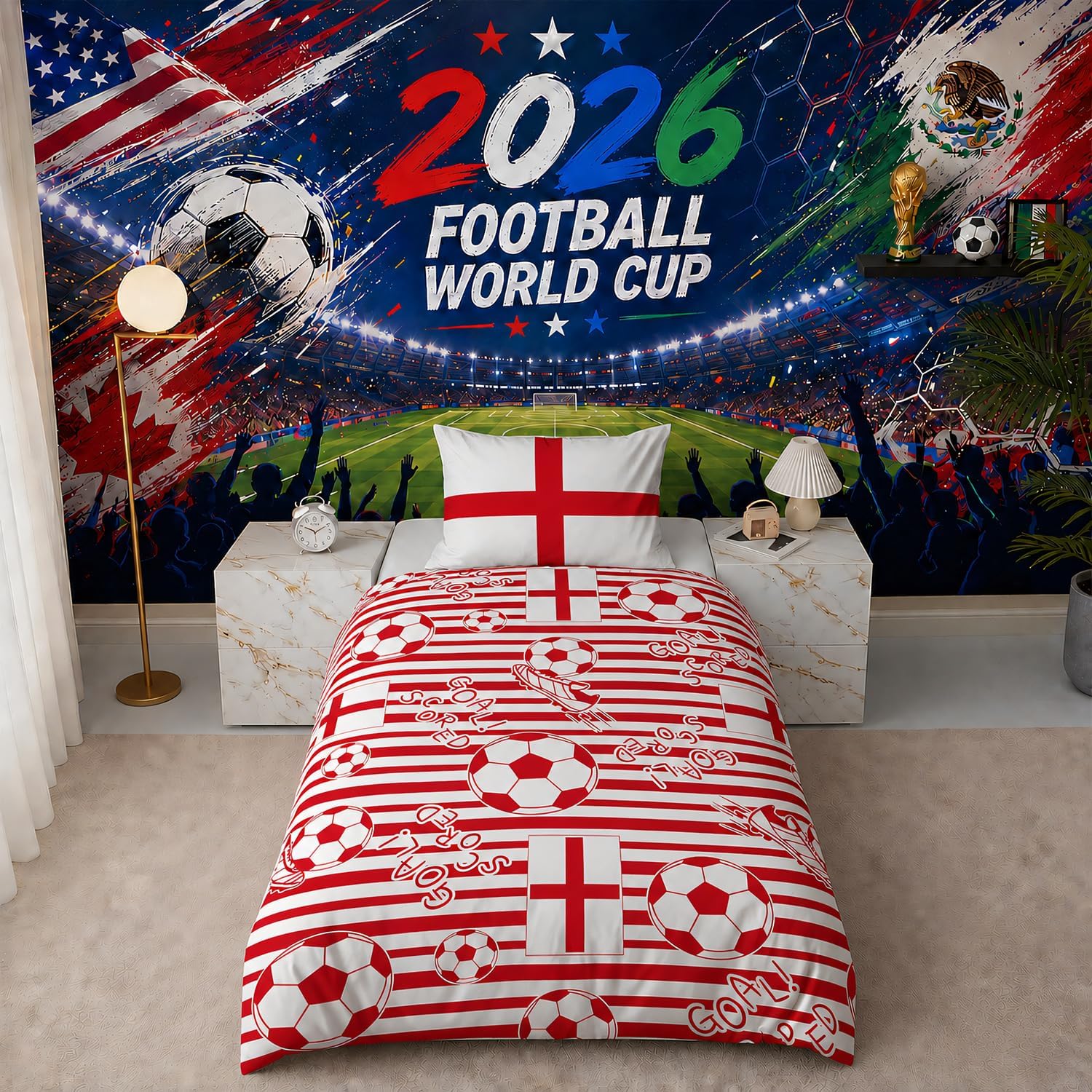 Football Duvet Cover Set I Single & Double Kids Bedding