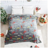 Christmas Tree Wishes Fleece Throw Blanket