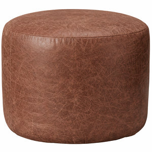 Leather Oval Shape Foot Rest Stool Pouffe Footstools