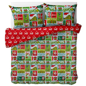 The Grinch Dr. Seuss  Christmas Microfibre Duvet Cover