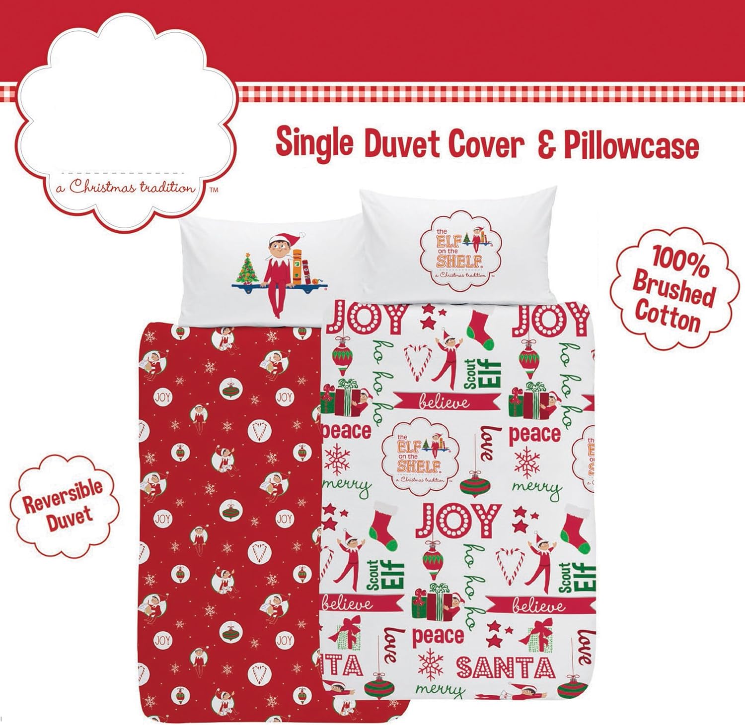 Elf On The Shelf Junior Believe Duvet Cover Set