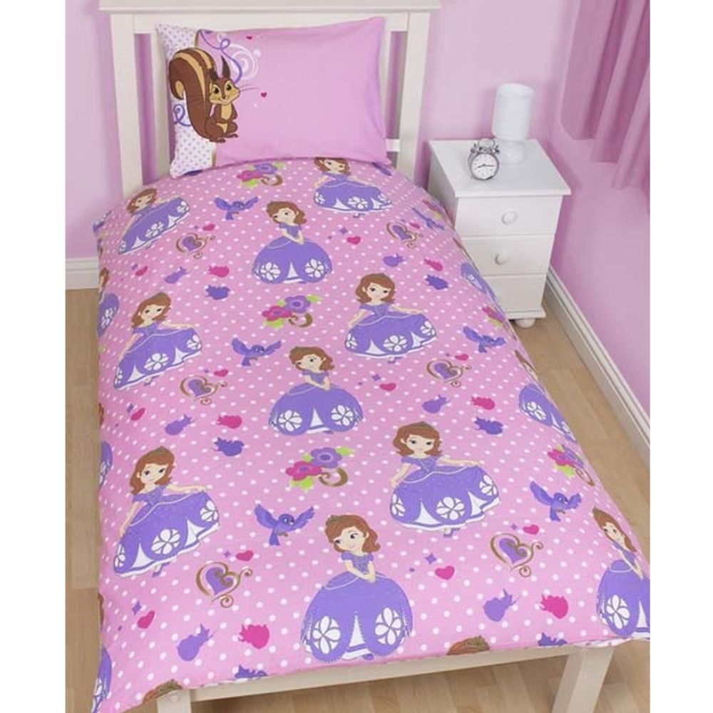 Disney Sofia Reversible Princess Single Duvet Set