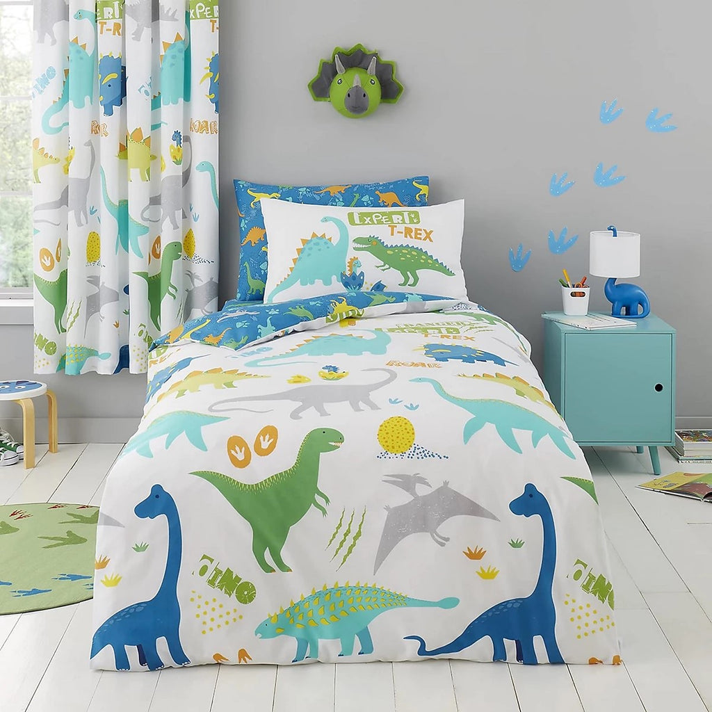Reversible Dinosaur Multi Single Bed Duvet Cover